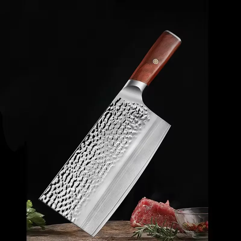 Hot Selling Damascus Pattern Santoku Chef Knife Stainless Steel with Carbon Steel Blade Sharp Slicing Kitchen Knife for Cooking