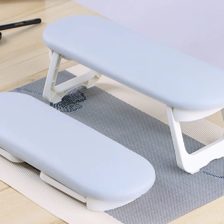 Folding Nail Hand Manicure Rest Arm Stand Pillow Cushion Holder Table Desk Armrest Sponge Support Mat Polish  Practice Salon