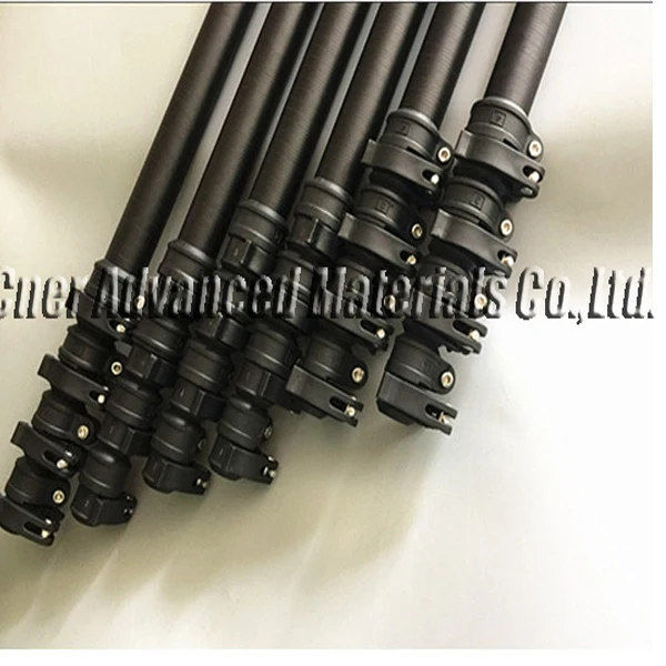 High reach 7M/10M/15M  Carbon Fiber Harvest Pole for Palm Tree, Fruit Pick Up Pole Extension