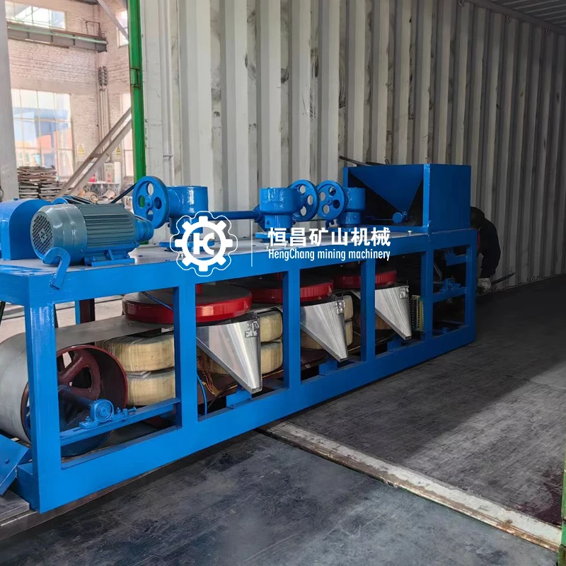 China Top Supplier 20000 Gauss 3 Three Disk Magnetic Separator For Iron Mineral Ilmenite Tin Tantalite Coltan Monazite Ore