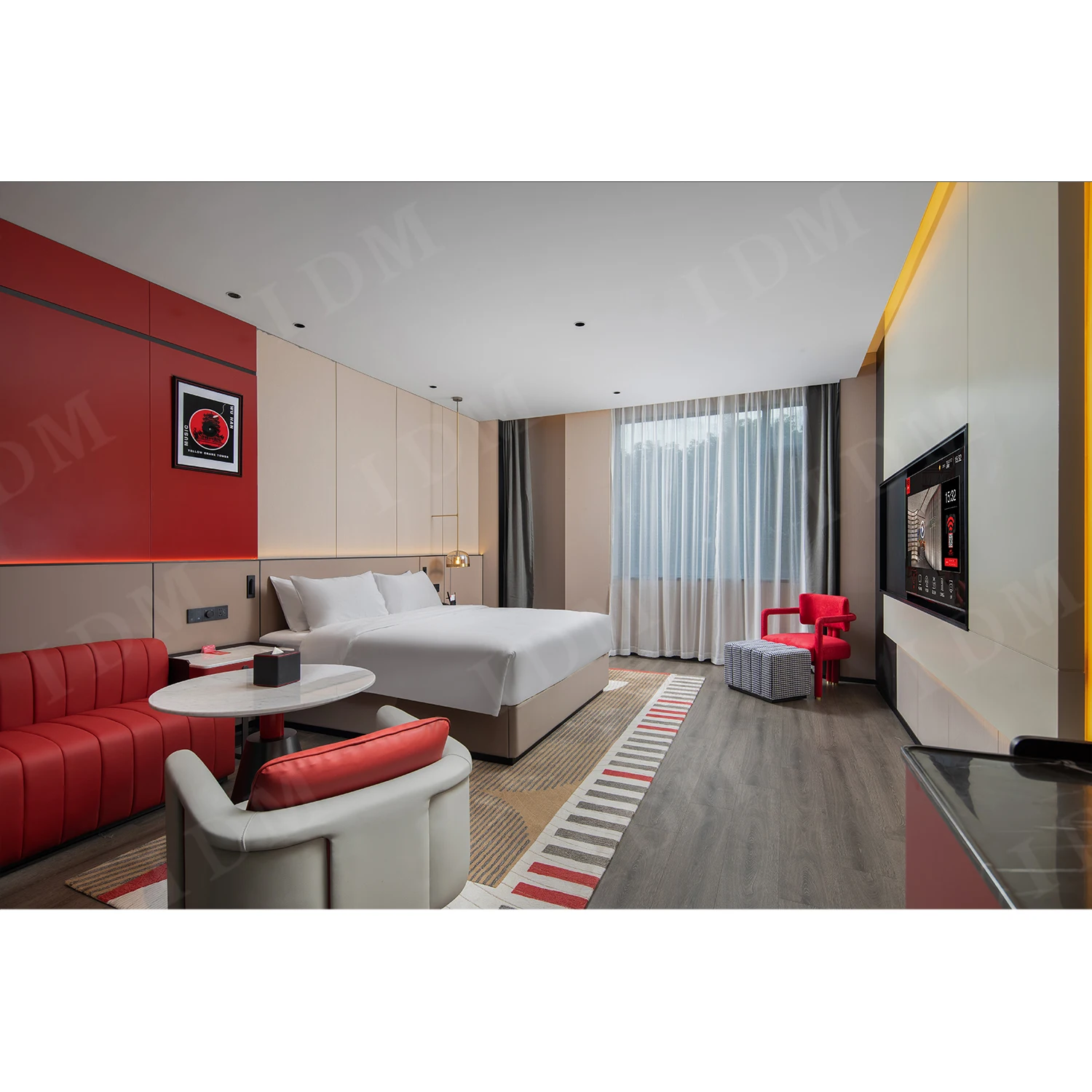 IDM Modern hotel furniture comfort inn and suites hotel furniture 5 star bedroom sets