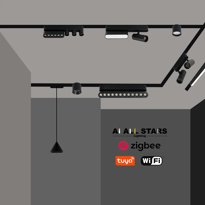 Ceiling Surface Mounted LED Belt Linear Track Lights DC24V Woven Track Rail Light Ultra Thin Slim Smart Led Flexible Track Light