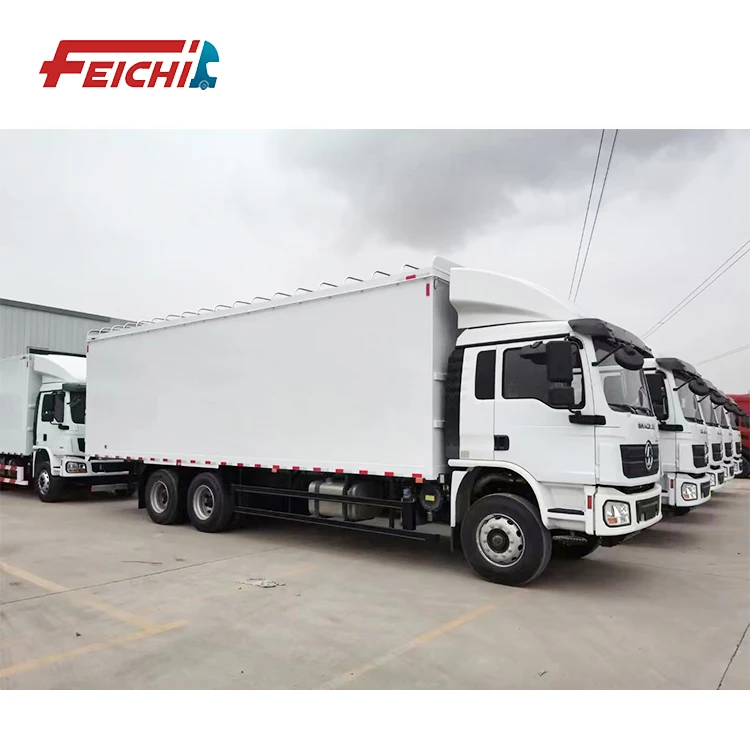 SHACMAN L3000 6X4 метров 8X4 грузовой прицеп для мяса продуктов питания или грузовых перевозок РЕФРИЖЕРАТОРНЫЙ полуприцеп продажи