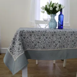Водонепроницаемая прямоугольная скатерть для обеденного стола, однотонная скатерть из хлопка и льна, декоративный чехол для обеденного стола