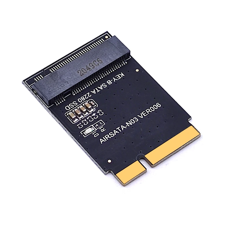 M.2 Key B+M SATA SSD 24Pin adapter Card Compatible for SSD of 2012 Year Mac Air (Only Fit 2280 M.2)