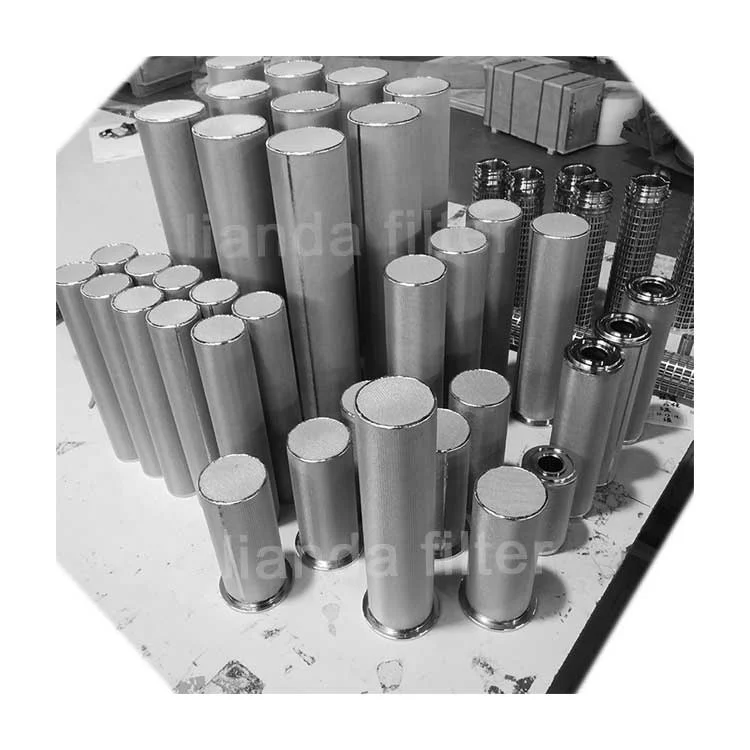 LIANDA Type A 5 Layer Sintered Wire Mesh Filter Elements Stainless Steel Customized Multi-Layer Sintered Filter Cartridge