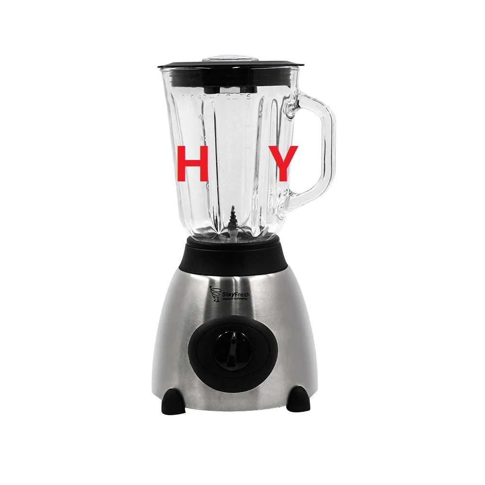 Kitchen Appliance 1000w Blender for Smoothies Portable Blender Glass Cup with Grinder 5 Speeds