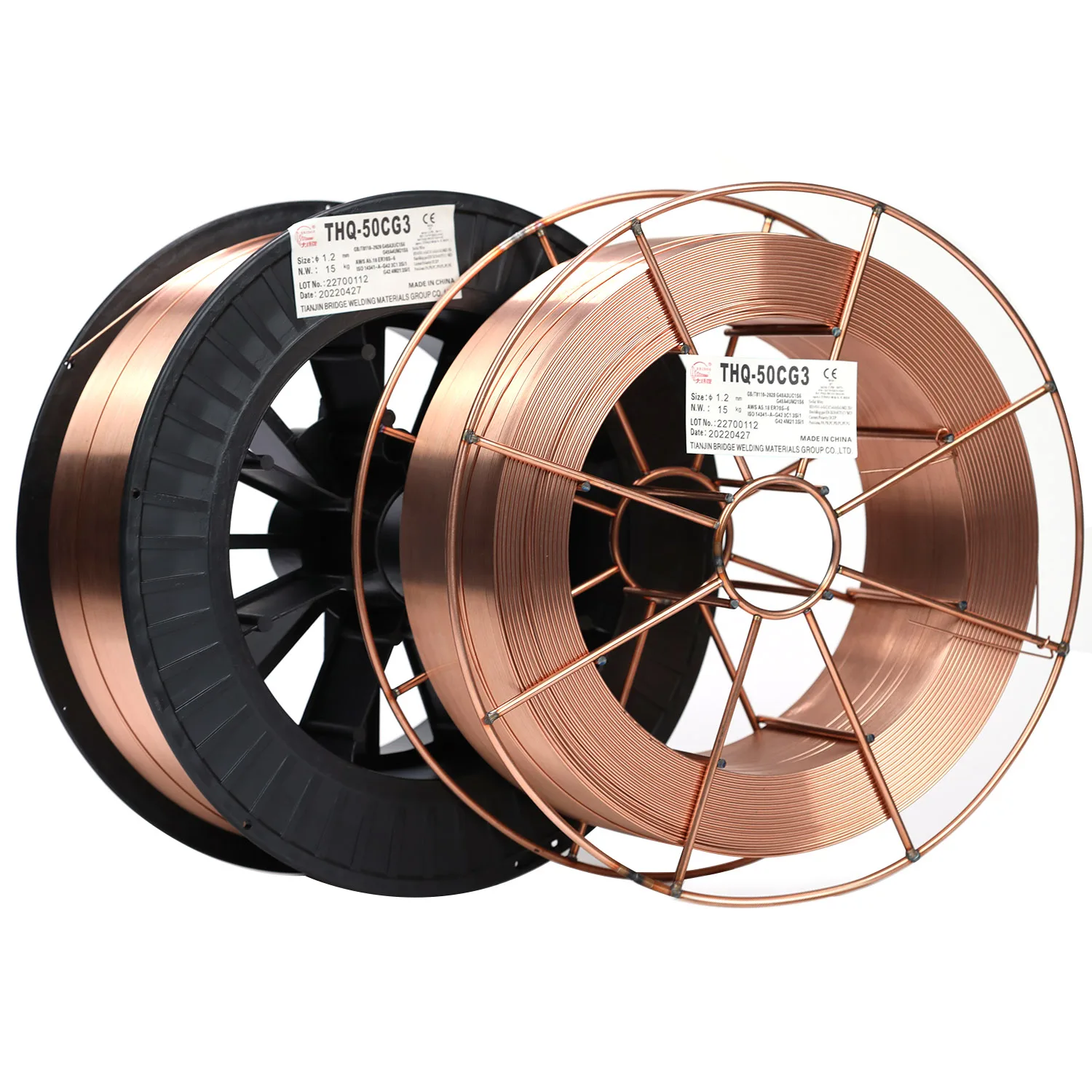 65 years factory directly sale CO2 shielded all position mig welding wire er70s-6