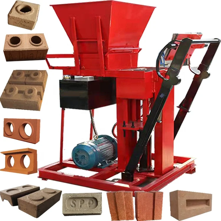 Easy to operate clay laterite brick machine hollow brick paving brick interlocking tiles