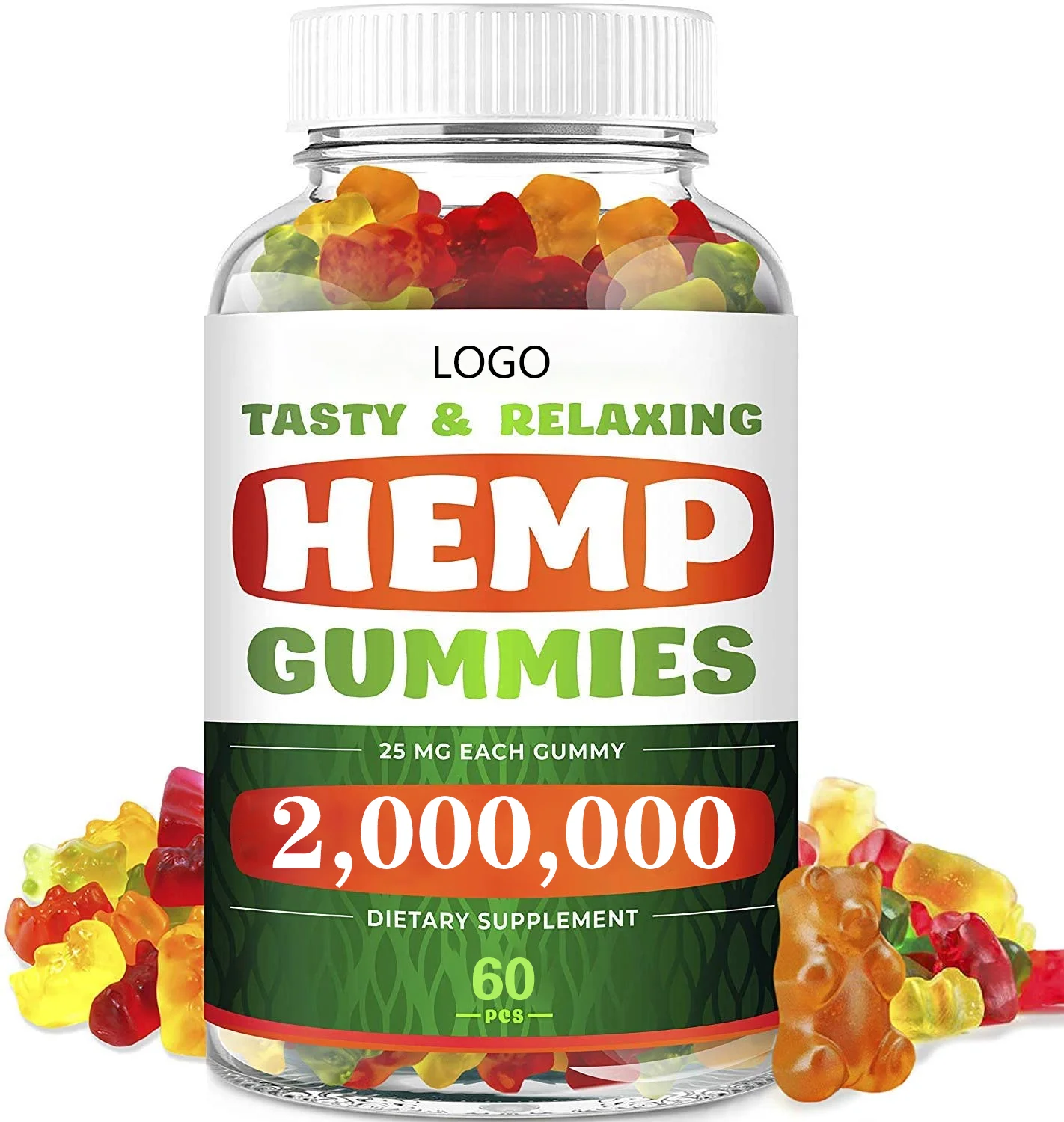 Biocaro OEM Hemp Gummies for Healthy Bedtime Hemp Sleep Ensure peace of Mind and Body with Pure Hemp Oil Extract Fruity Gummy