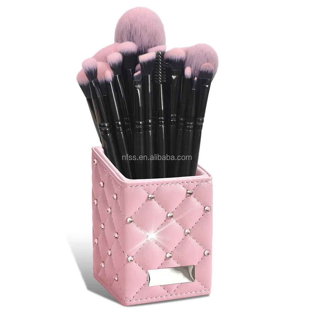 Wholesale 18 pcs Luxury Professional  Cosmetic Brushes Set Tool Custom Logo Make Up High Quality Makeup Brushes Set With Bag