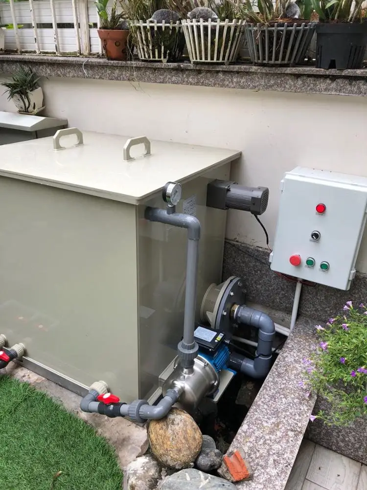 Aquaculture Indoor Fish Farm Equipment Rotary Drum Filter water treatment