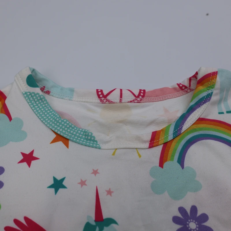 Qingli Custom Printed Girls O-Shape Collar Flutter Sleeve Knee-Length Milk Silk Pearl Dress New Arrival OEM Factory for Party