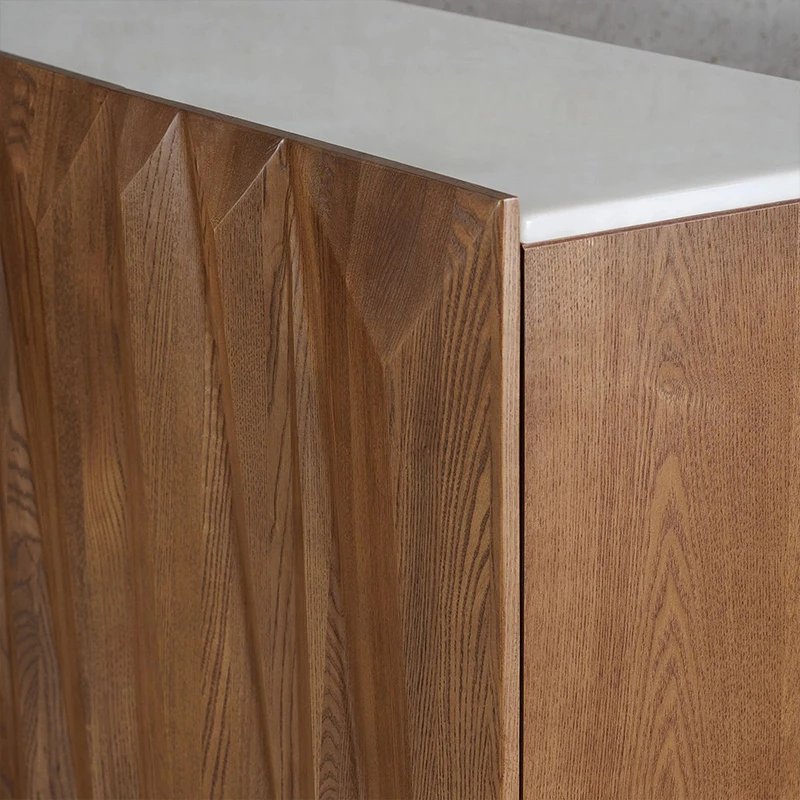 Современная деревянная Буфетная доска на заказ роскошный высококачественный шкаф для хранения 5 дверей кухни столовой