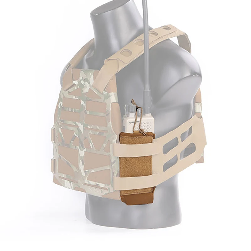 Emersongear 500D Cordura Nylon Walkie-Talkie Bag Molle System Tactical Gear Radio Pouch For SS Vest