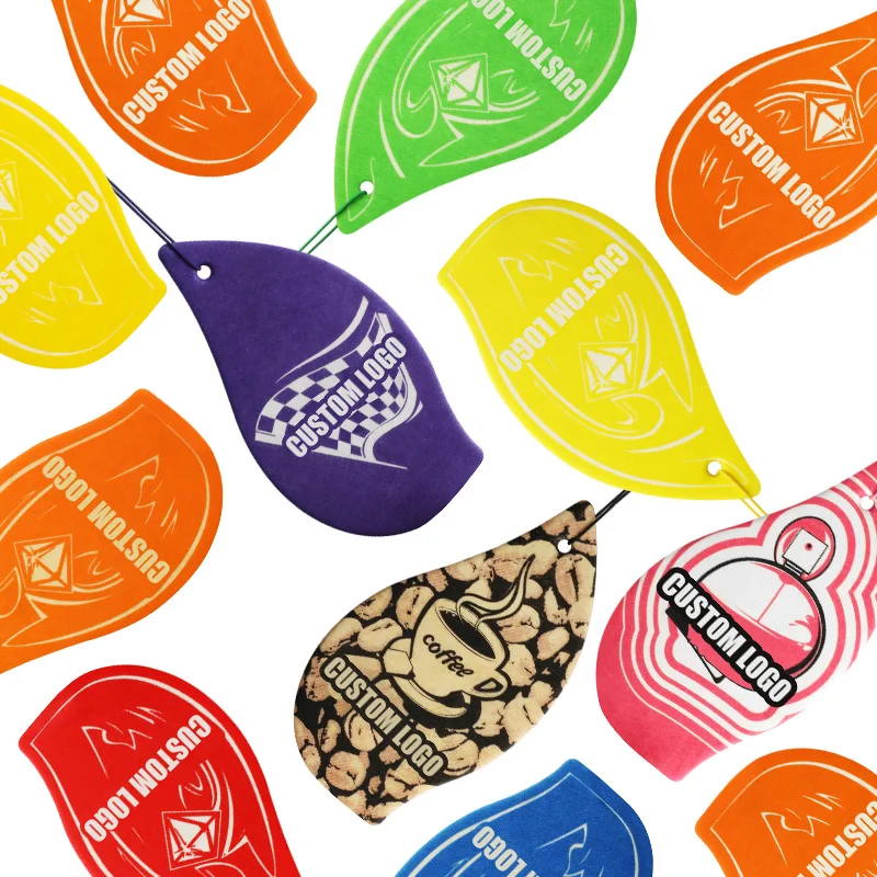 Low MOQ Coffee Bean Air Freshener Paper Card Funny Car Fragrance Car Interior Air Freshener Scents