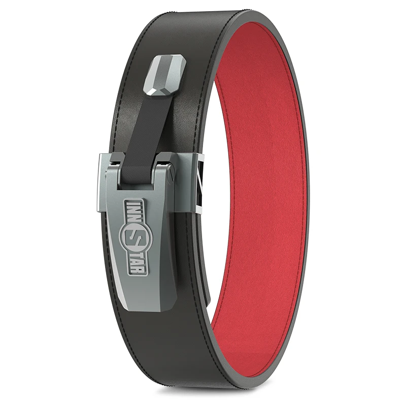 INNSTAR 100% virgin raw material leather weight lifting belts for gym weight loss bodybuilding