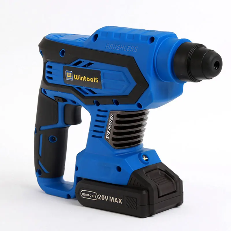  Wintools 18V Li-ion brushless cordless rotary power hammer drill with 4000mah