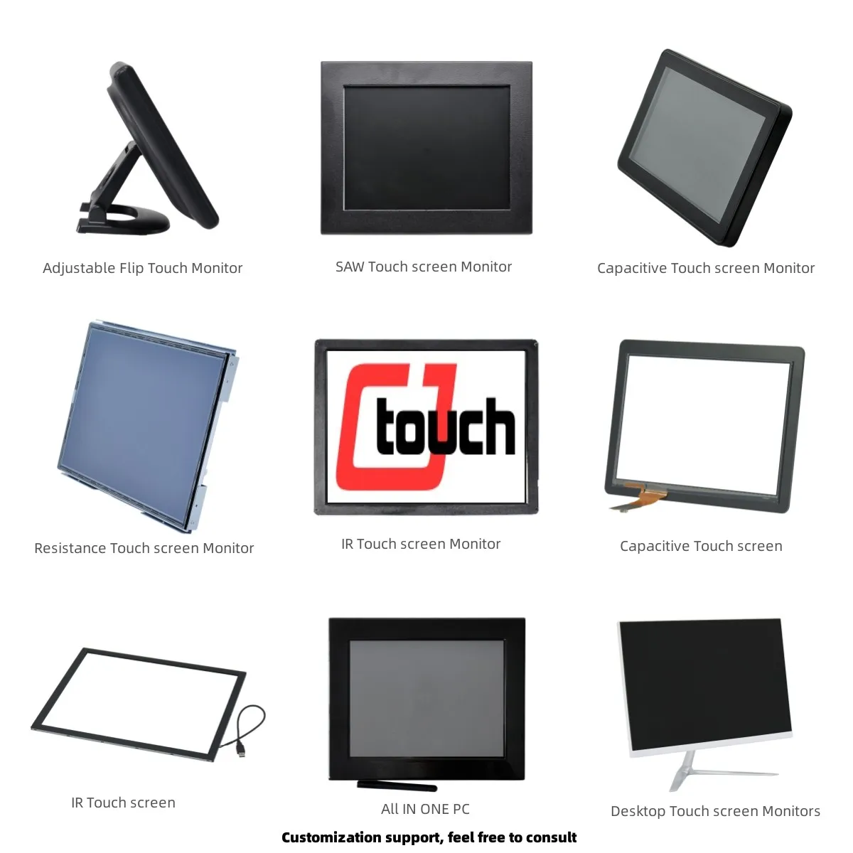 Large size 32 inch Pcap touch screen panel kit multi touch Capacitive touch panel
