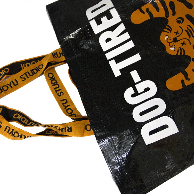 Wholesale Reusable Waterproof Custom Laminated PP Woven Carry Bags For Shopping