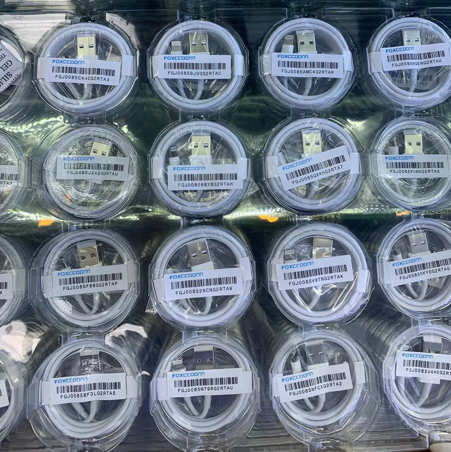 Оригинальный кабель 100% Foxconn E75 chip 8CI 2 1 А м для передачи данных и синхронизации iPhone 6 7 8 USB-кабель быстрой