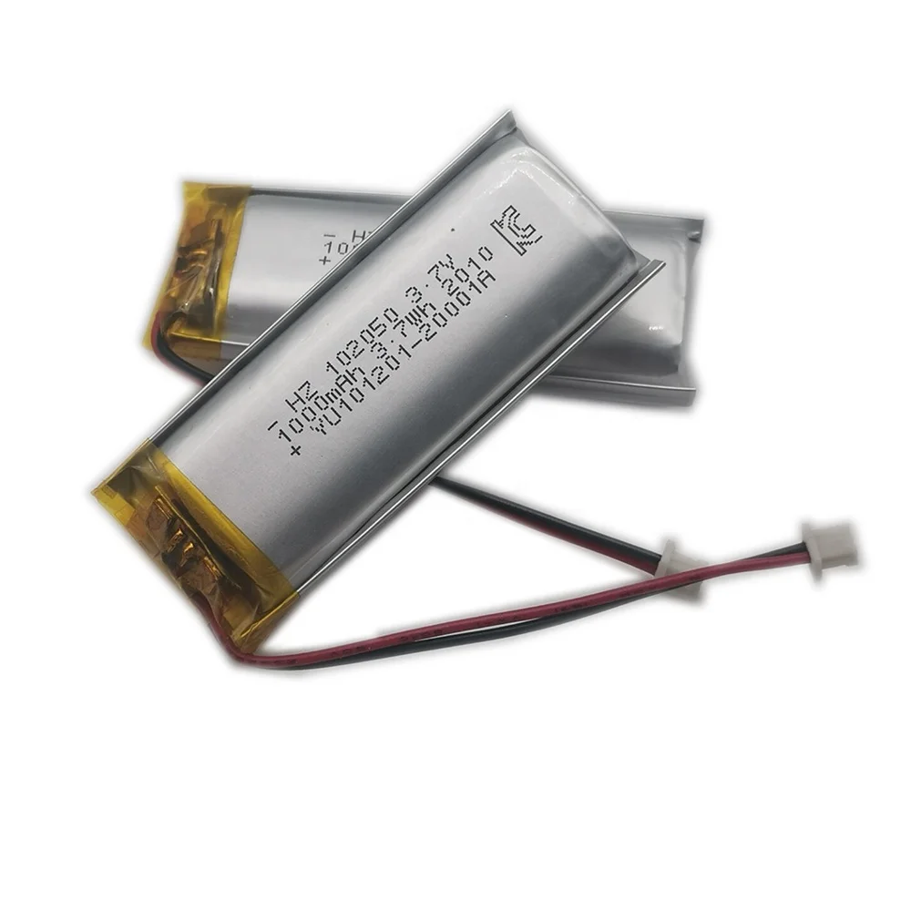 Manufacturer KC rechargeable lithium battery 102050 3.7V 1000mAh li ion polymer battery