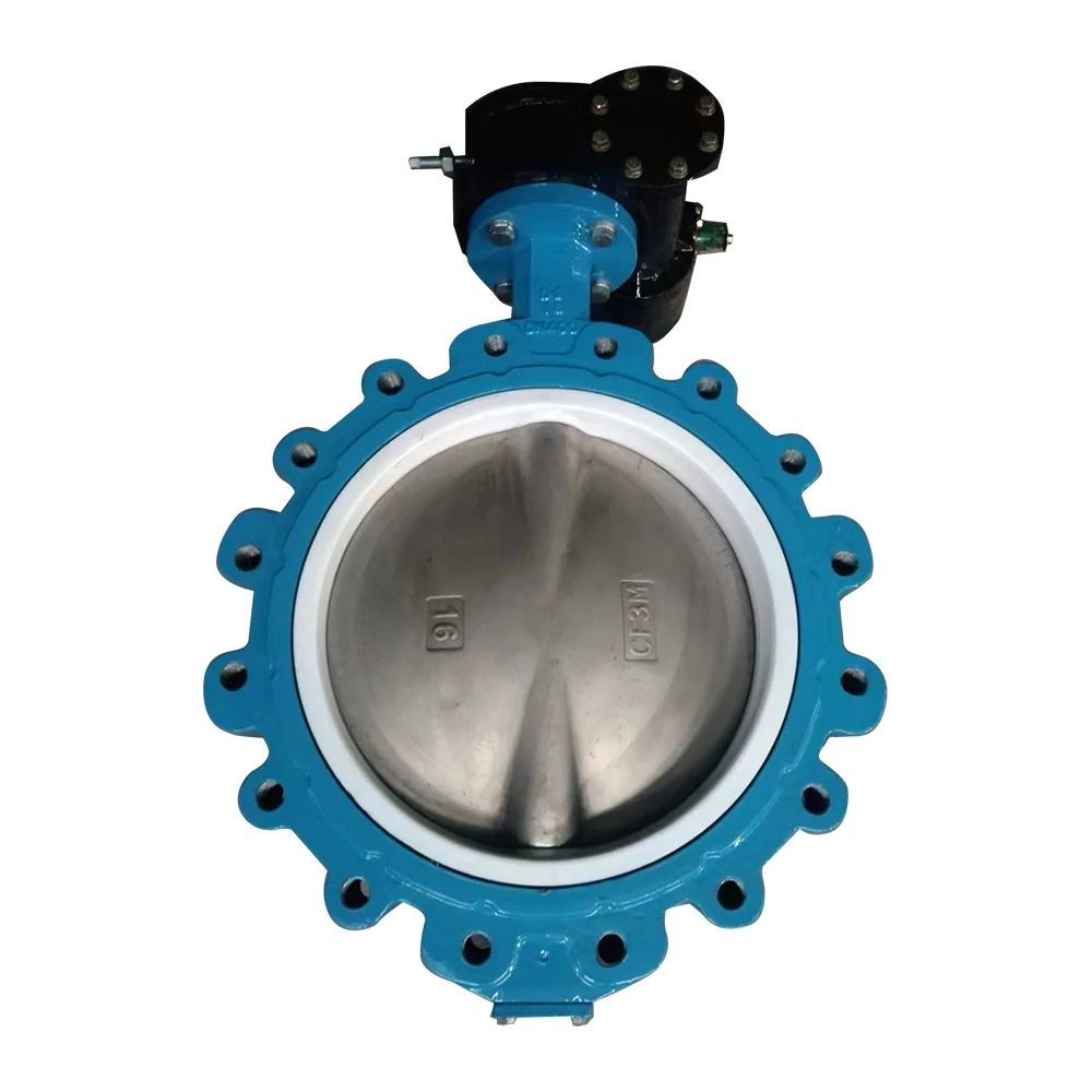 00:00 00:19  View larger image  Share LT Cast ductile iron wafer lug type butterfly valve with hand lever