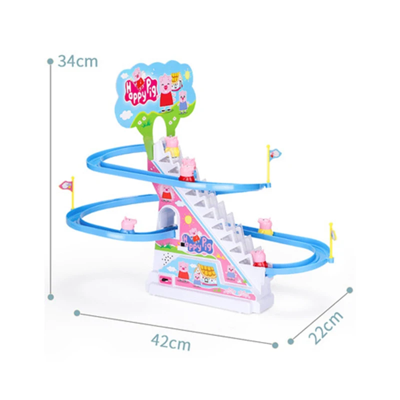 Электрическая свинья подъемная лестница игрушки с музыкальным