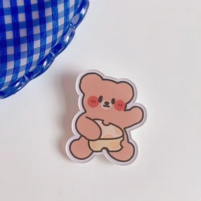 2021 ins top selling brooch wholesale custom INS Japanese creative cartoon animal acrylic brooch