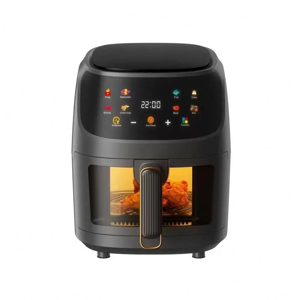 Viewing Window Nonstick Basket sliver crest  8L Air Cooker Fryer Kitchen Appliances Hot sliver crest Air Fryer