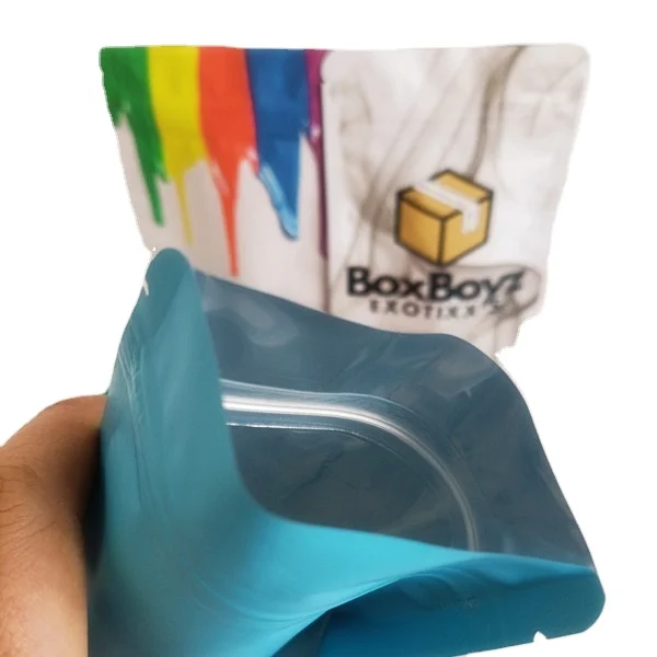 resealable smell proof 3.5g snacks zip lock mylar bags custom printed edible  stand up pouch plastic packaging and 4x6 stock