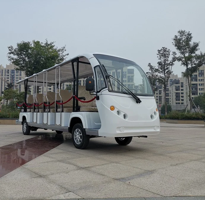 17 местный белый городской Электрический экскурсионный автобус цена