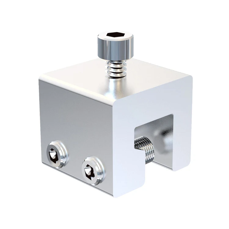 Fast simple installation Mid Universal Tin Panel Seam Roof Clamp L Solar Type Tin Roof Clamp