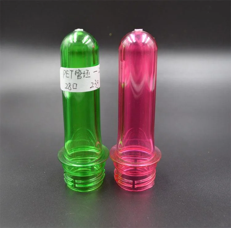 Green Color 26MM 30g Plastic PET New Raw Material Beer Bottle Preforms