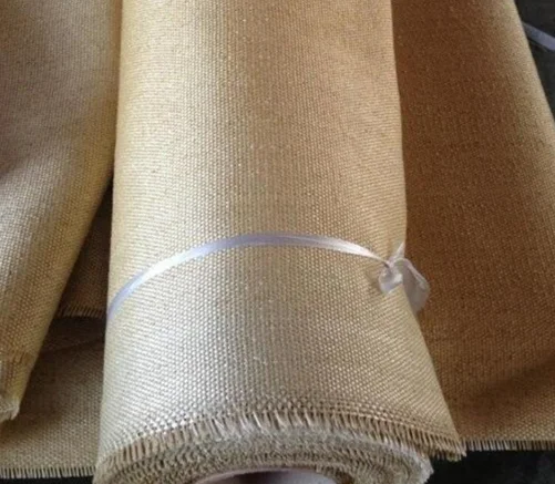 vermiculite 1.2mm high quality vermiculite coating thermal insulation material Fiberglass Fabric