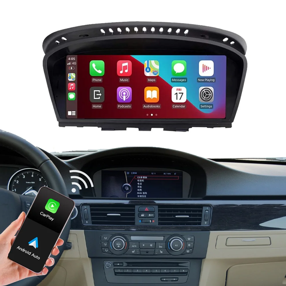Autoabc 8 9 дюймов беспроводной Android Авто навигационный экран автомобильное радио Сенсорный для BMW CIC E60 E63 E64 E90 E93 linux CarPlay