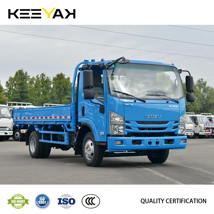 Новый 4ton Isuzu Легкий Грузовой автомобиль 4*2 дизельный эльф Евро 4 5 6 Бортовой для перевозки товаров