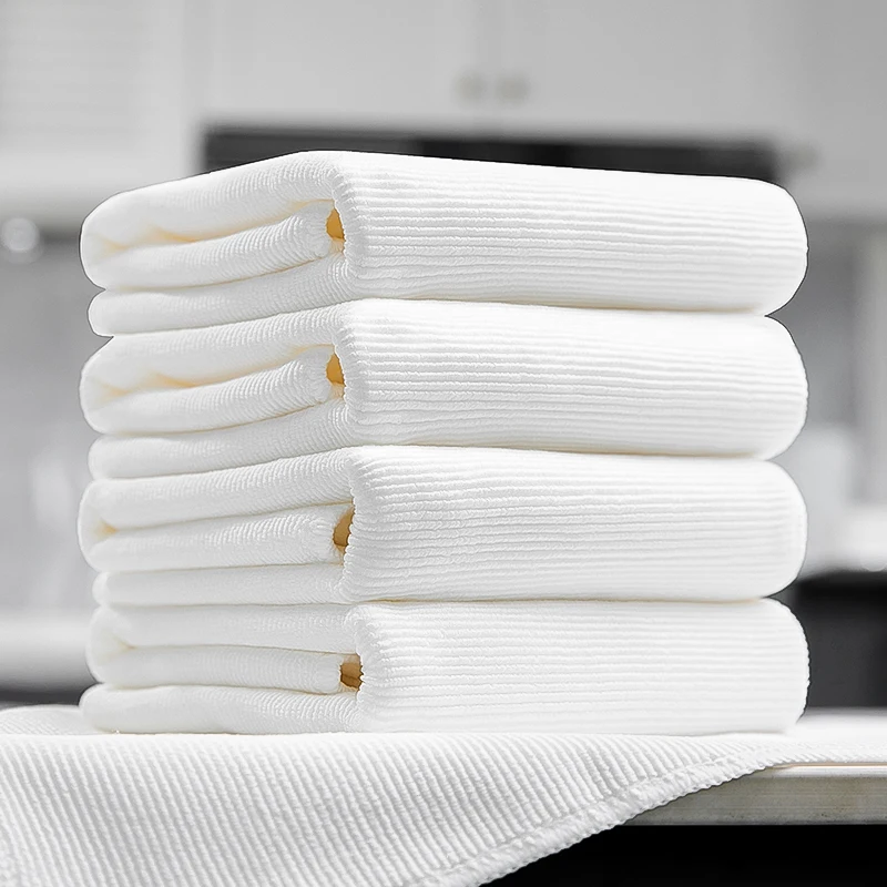 Durable Lint-free High-quality Multipurpose Cleaning Rags 40*40CM (Value Pack of 10) Reusable Mop Towels