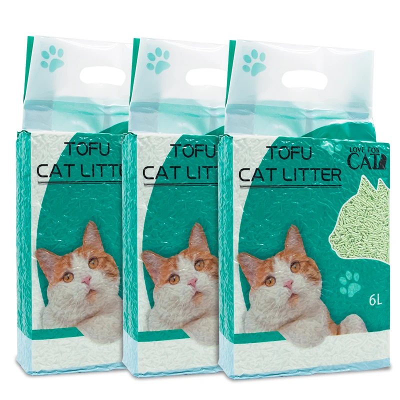 No Dust Rapid Water Absorption Discoloration Cleaning Supplies Paper Cat Litter Tofu