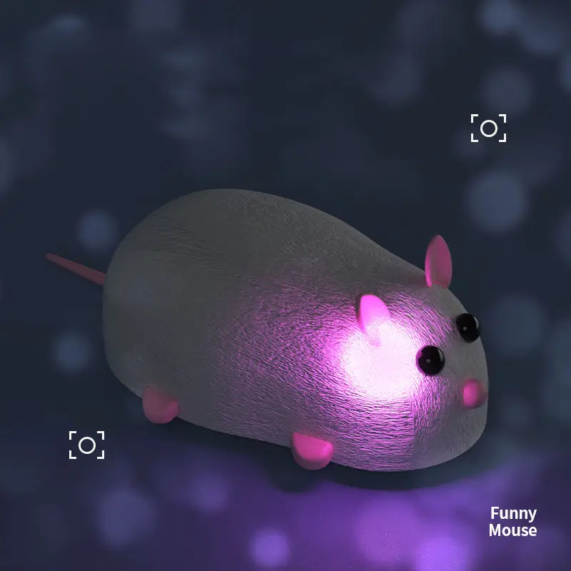 Longxi 4-CH mini animal model toys cat & dog toys rc infrared mouse remote control running pet for kids