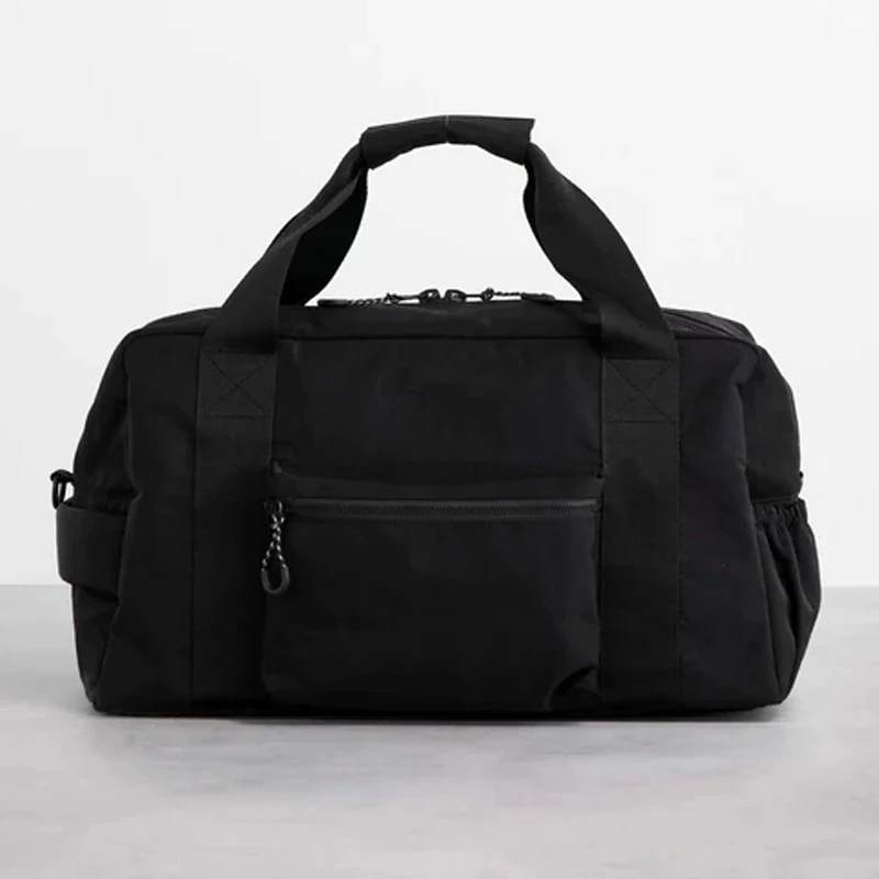 Wholesale Unisex Pockets Garment Travel Bags Luggage Sport Duffle Handbag Beige Nylon Weekend Bag