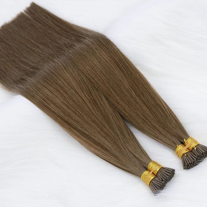 100% Virgin Indian I-tip Remy Keratin Hair Extensions Factory Price