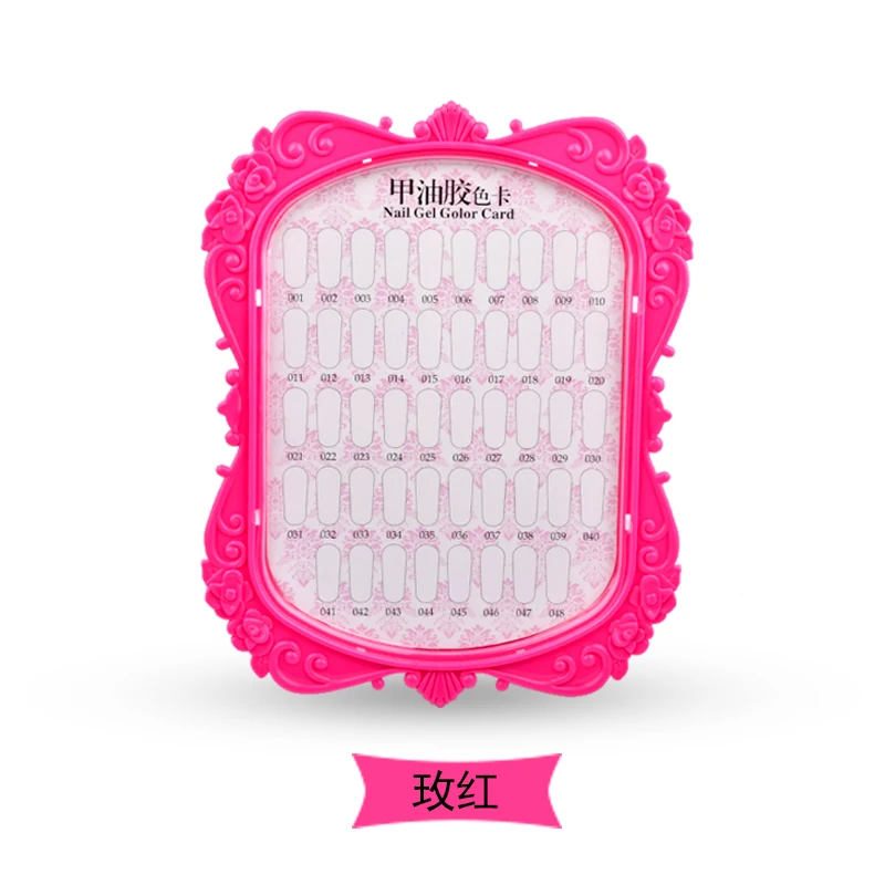 
Nail Frame Display Board 48 Color Card Rectangle Nail Display Cards Stand For Manicure Store 