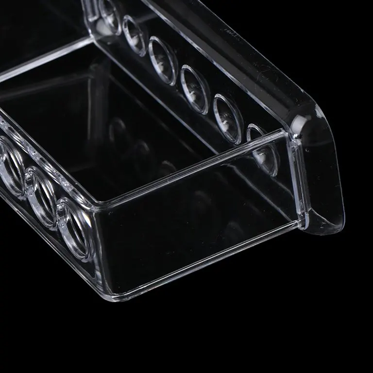 Plastic Culture tube Display Shelf Transparent Scientific Experiment Glass Test Tube Rack