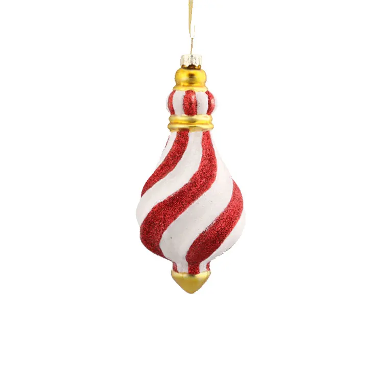 YB water dropped shaped hanging glass ball christmas tree ornaments
