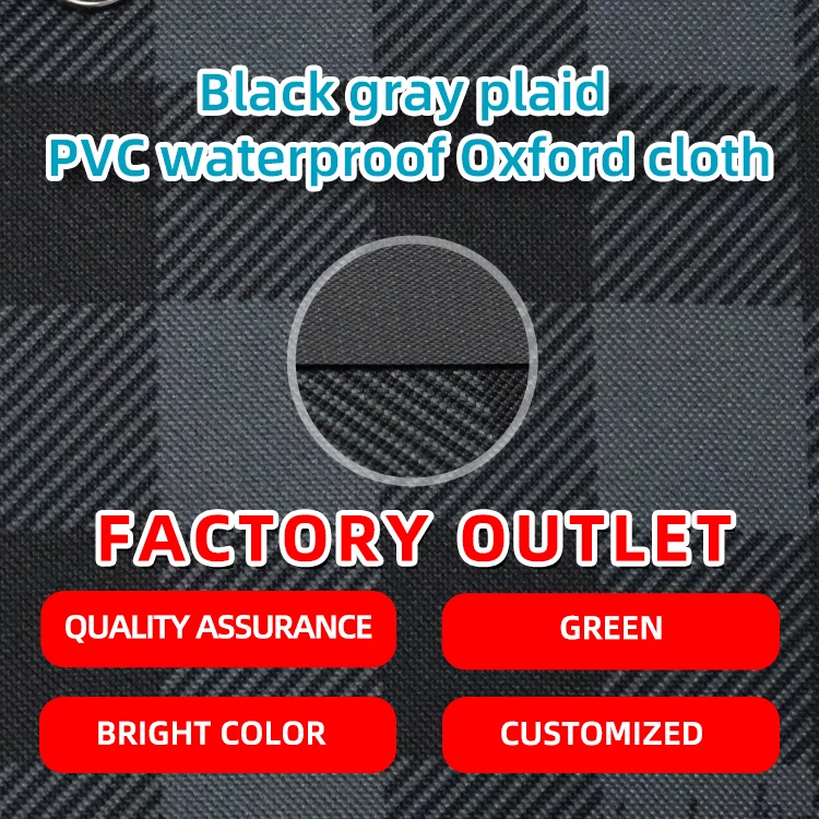Тяжелая окрашивание 600D Водонепроницаемая териленовая Ткань Оксфорд с ПВХ покрытием