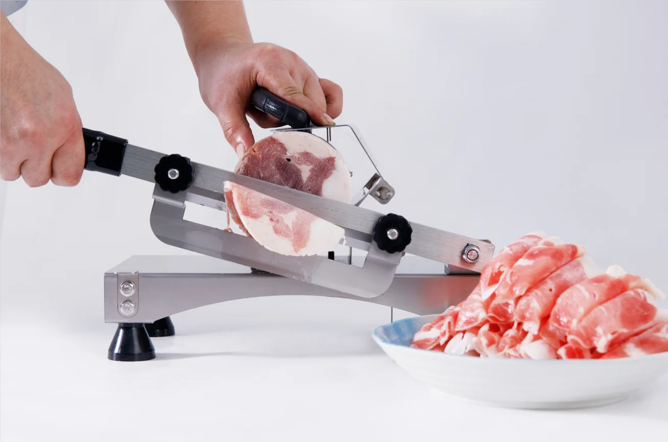 High Standard 2023 New Household Meat Slicer Manual Adjustable Slicer Manual Food Meat WT-208