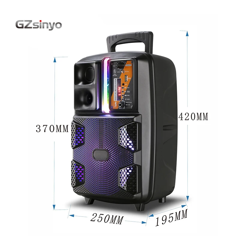 
Special price 8inch Portable Style Active Speaker With USB input and FM Radio 