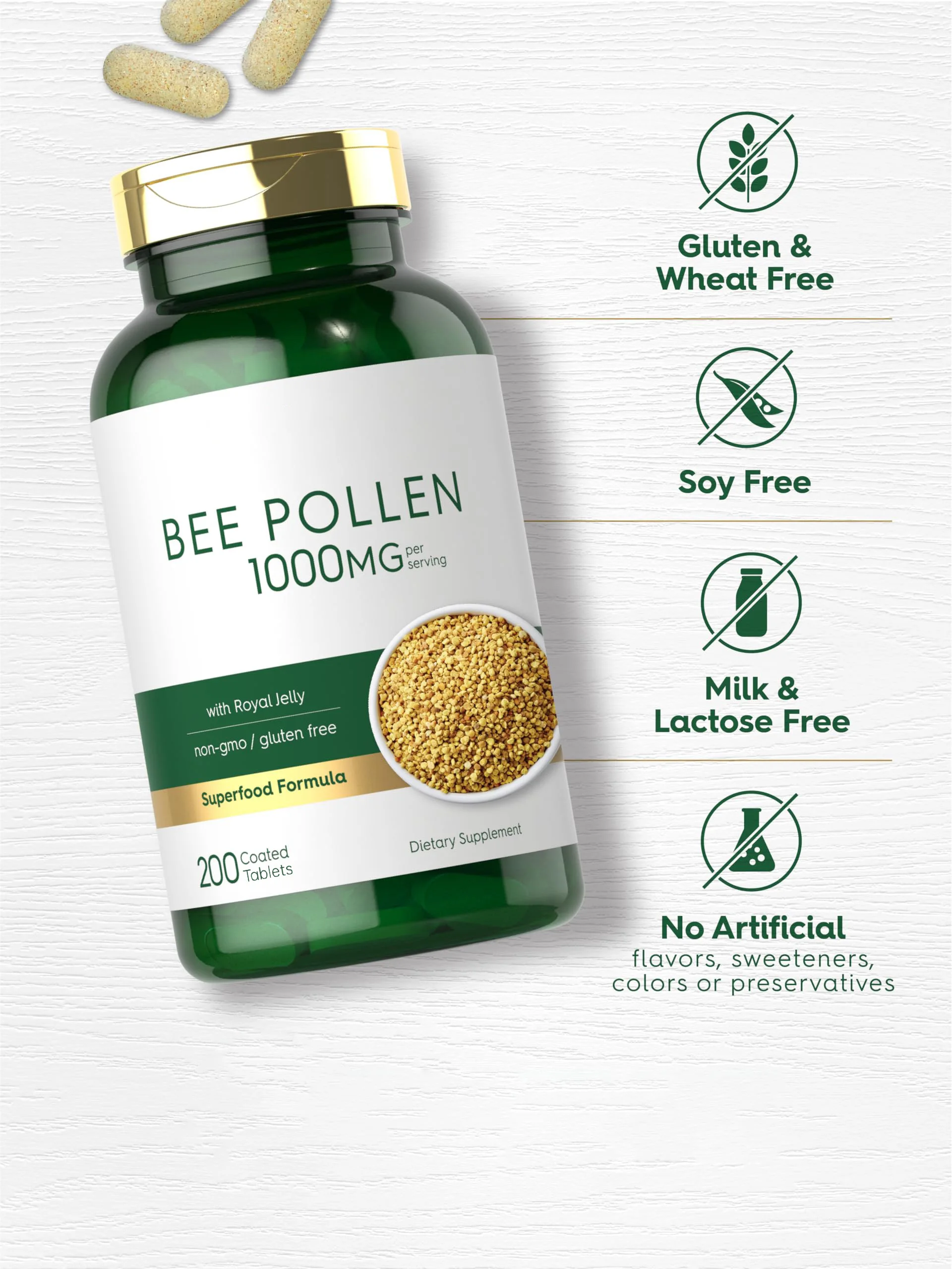Таблетка пчелиной пыльцы для GMP сертифицированный не-GMO вегетарианский пчелиный экстракт