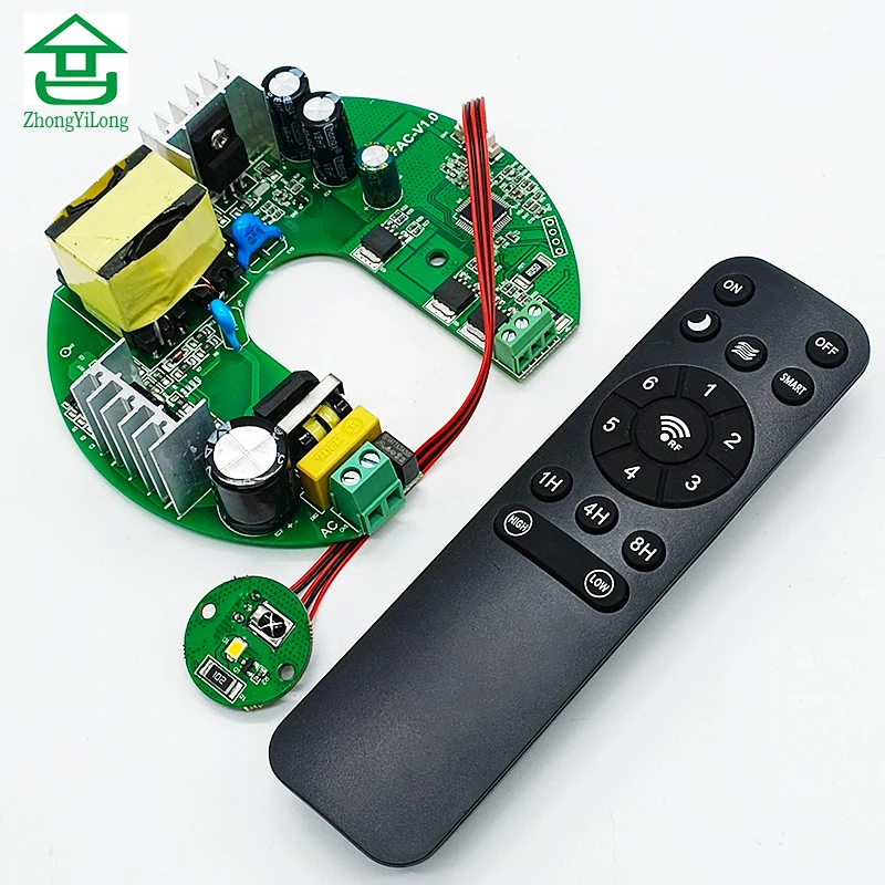 Factory Direct Export India BLDC Ceiling Fan Controller PCBA Board with RF Remote 12V 24V Output for 35 Watt Motor